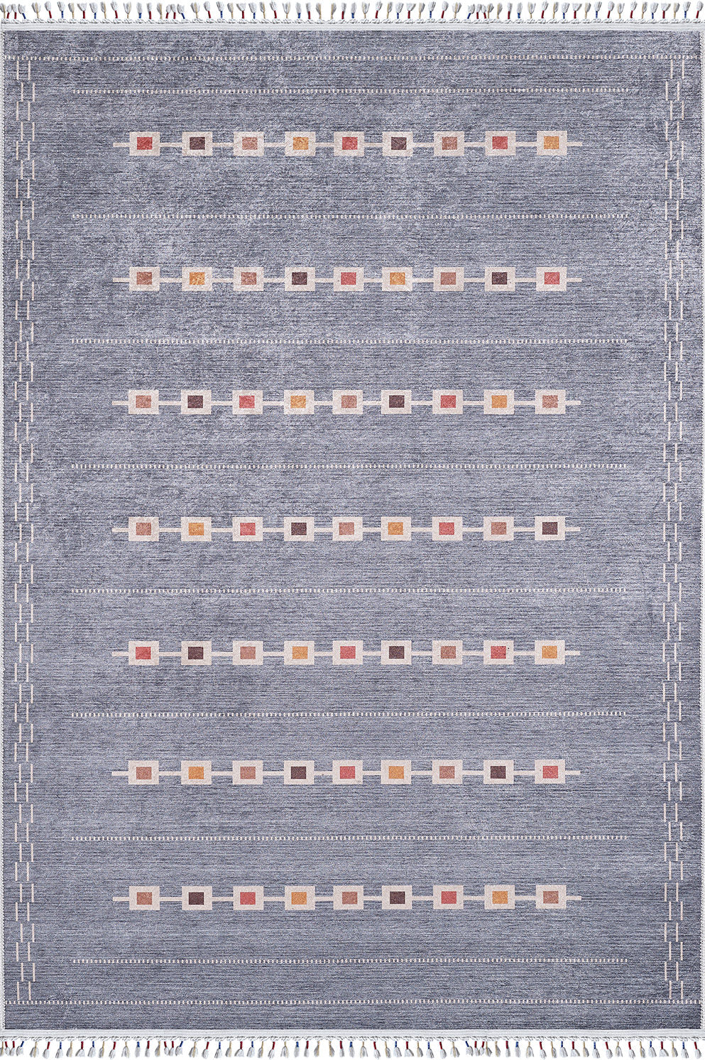 machine-washable-area-rug-Braided-Tassel-Collection-Gray-Anthracite-JR5058