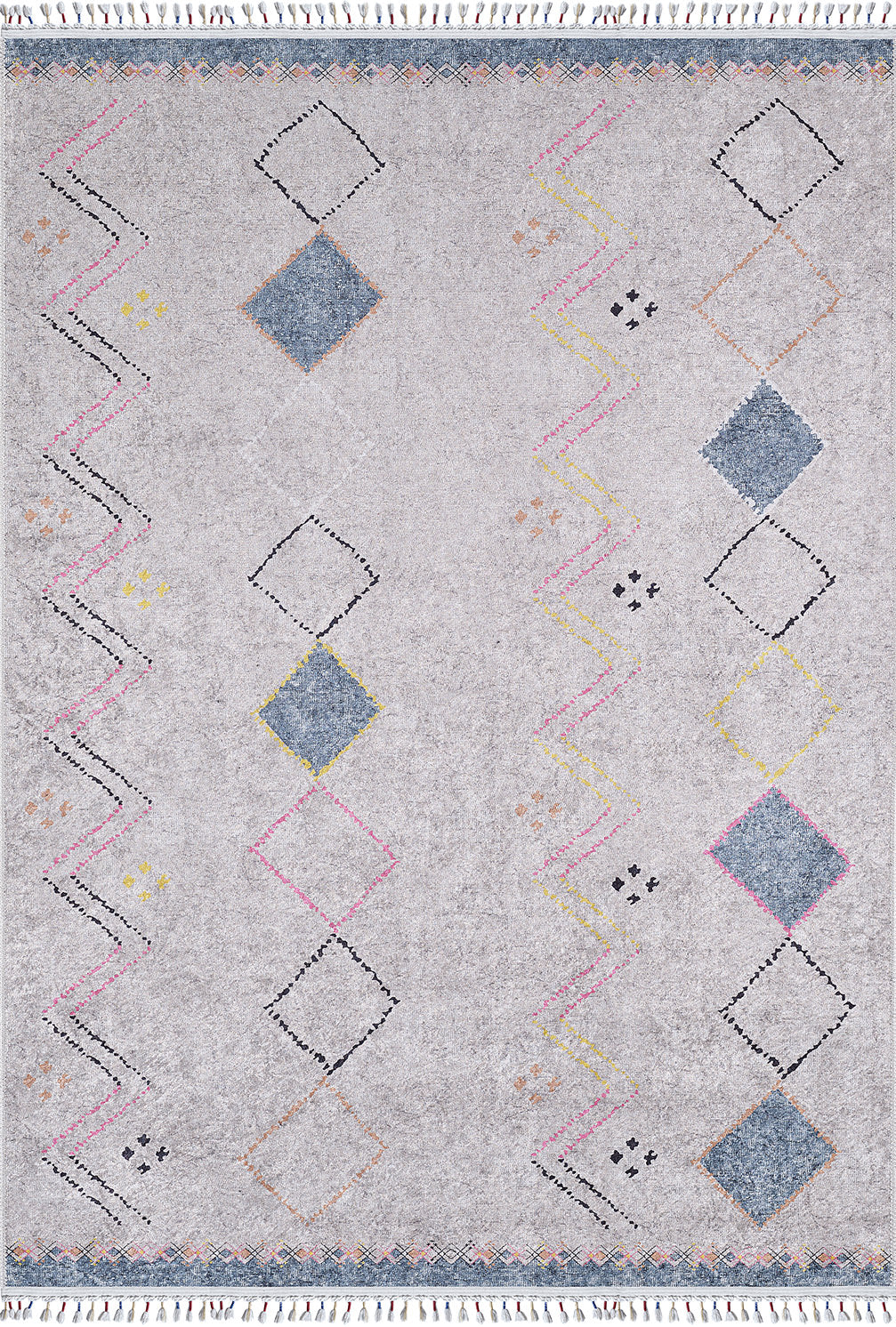 machine-washable-area-rug-Braided-Tassel-Collection-Gray-Anthracite-JR5104