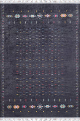 machine-washable-area-rug-Braided-Tassel-Collection-Black-JRK10