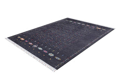 machine-washable-area-rug-Braided-Tassel-Collection-Black-JRK11