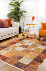 machine-washable-area-rug-Plaid-Modern-Collection-Orange-JR189