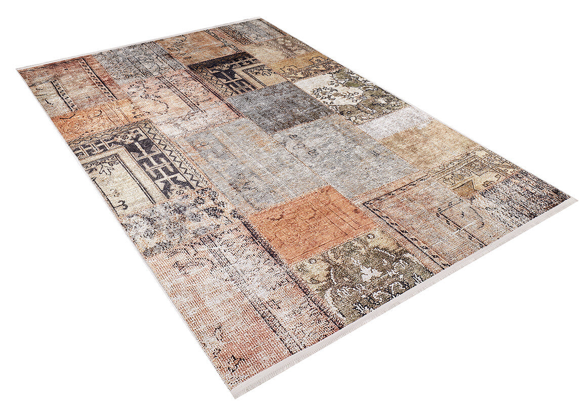 machine-washable-area-rug-Patchwork-Collection-Bronze-Brown-JR711