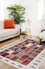 machine-washable-area-rug-Plaid-Patchwork-Modern-Collection-Multicolor-Red-JR830