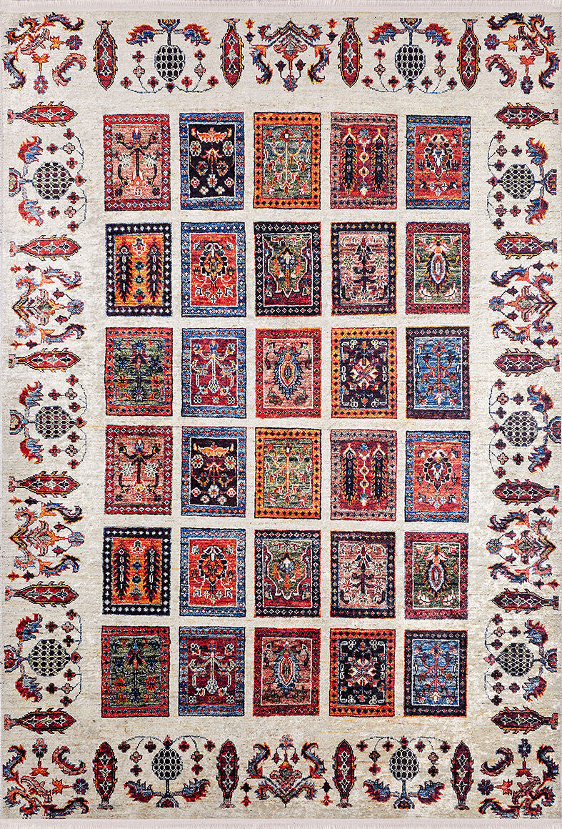 machine-washable-area-rug-Plaid-Patchwork-Modern-Collection-Multicolor-JR861