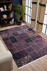 machine-washable-area-rug-Patchwork-Collection-Purple-JR1709