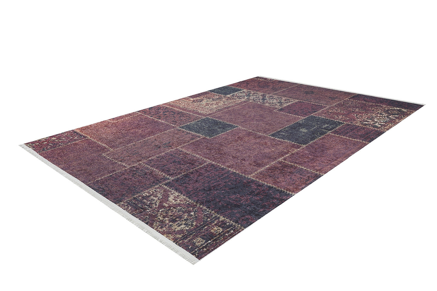 machine-washable-area-rug-Patchwork-Collection-Red-JR1712