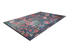 machine-washable-area-rug-Floral-Patchwork-Collection-Multicolor-JR1958