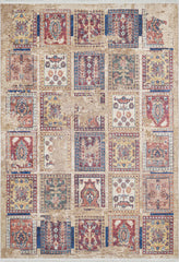 machine-washable-area-rug-Tribal-Ethnic-Collection-Cream-Beige-JR1598