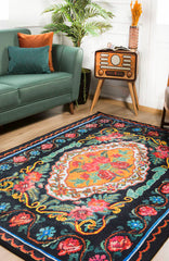 machine-washable-area-rug-Floral-Collection-Multicolor-JR152