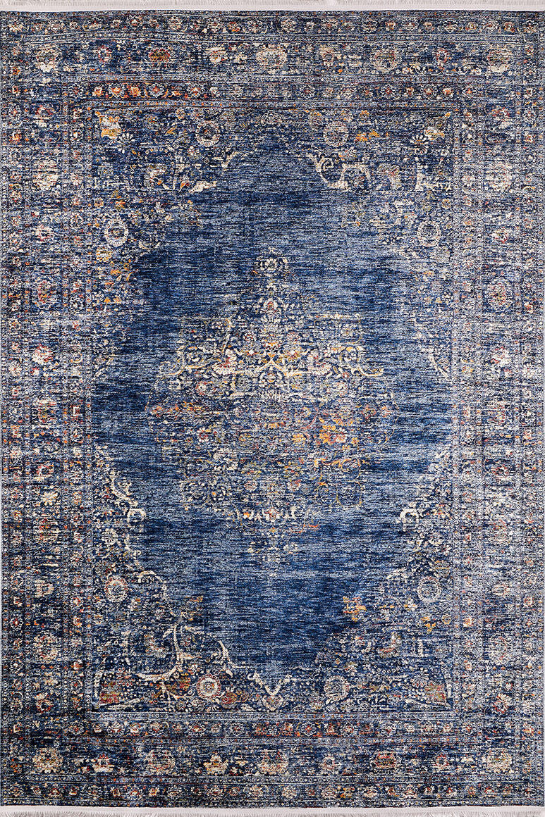 machine-washable-area-rug-Vintage-Medallion-Collection-Blue-JR1017