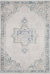 machine-washable-area-rug-Medallion-Vintage-Collection-Blue-Cream-Beige-JR1688